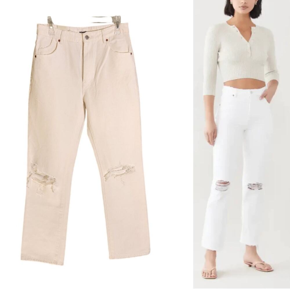 ROLLA'S NWT Original Straight Jeans in Layla White, Size 29